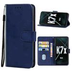 For OPPO K7x Leather Phone Case(Blue)