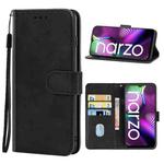 For OPPO Realme Narzo 20 Leather Phone Case(Black)