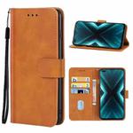 For OPPO Realme X3 SuperZoom Leather Phone Case(Brown)