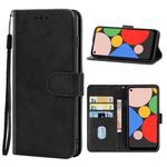 Leather Phone Case For Google Pixel 5a(Black)