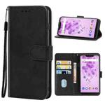 Leather Phone Case For Wiko View2 Go(Black)