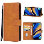 Leather Phone Case For Wiko View3 Lite(Brown)