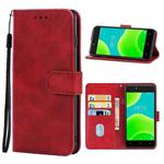 Leather Phone Case For Wiko Y50 / Sunny4(Red)