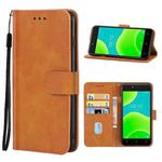 Leather Phone Case For Wiko Y50 / Sunny4(Brown)