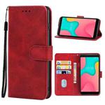 Leather Phone Case For Wiko Y60(Red)