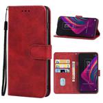 Leather Phone Case For TCL 10 SE(Red)