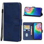 Leather Phone Case For TCL 20 5G(Blue)