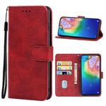 Leather Phone Case For TCL 20 5G(Red)