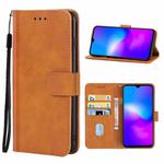 Leather Phone Case For Blackview A60 Pro(Brown)
