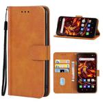 Leather Phone Case For Blackview BV6900(Brown)