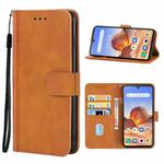 Leather Phone Case For Blackview BV9900(Brown)