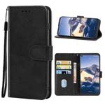 Leather Phone Case For Nokia 8 V 5G UW(Black)