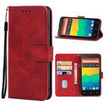 Leather Phone Case For BQ Aquaris E5(Red)