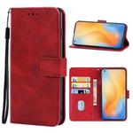 For vivo X50 5G Leather Phone Case(Red)