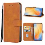 For vivo X50 5G Leather Phone Case(Brown)