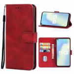 For vivo Y51a Leather Phone Case(Red)