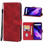 Leather Phone Case For UMIDIGI S5 Pro(Red)