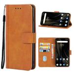 Leather Phone Case For UMIDIGI Power 3(Brown)