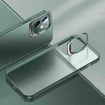 Metal Lens Cover Holder Phone Case For iPhone 12 mini(Green)