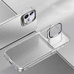 Metal Lens Cover Holder Phone Case For iPhone 12 / 12 Pro(White)