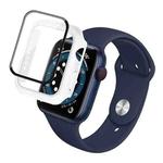 IMAK Shockproof PC Protective Case with Tempered Glass Film For Apple Watch Series 6 & SE & 5 & 4 40mm(White)