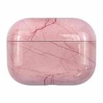 For AirPods Pro 3 Marble Water Sticker Wireless Earphone Protective Case(Pink)