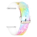 20mm Cartoon Children Printing Silicone Watch Band(Shinning Rainbow)