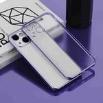 For iPhone 13 mini Electroplated Frosted Phone Case (Purple)