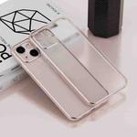 For iPhone 13 Electroplated Frosted Phone Case(Pink)