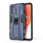 For OPPO K9 Pro Supersonic PC + TPU Shock-proof Phone Case with Holder(Blue)