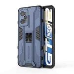 For OPPO Realme GT Neo2 5G Supersonic PC + TPU Shock-proof Phone Case with Holder(Blue)