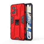 For OPPO Realme GT Neo2 5G Supersonic PC + TPU Shock-proof Phone Case with Holder(Red)