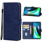 Leather Phone Case For Lenovo K12 Note / Motorola Moto G9 & G9 Play & E7 Plus(Blue)