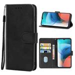 Leather Phone Case For Lenovo K13 / Motorola Moto E7 Power 4G & E7i Power(Black)