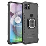 For Motorola Moto G 5G / One 5G Ace Fierce Warrior Series Armor Aluminum Alloy + TPU Phone Case with Ring Holder(Black)