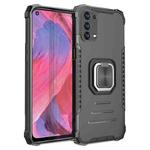 For OPPO A93 5G / A74 5G / A54 5G Fierce Warrior Series Armor Aluminum Alloy + TPU Phone Case with Ring Holder(Black)