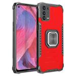 For OPPO A93 5G / A74 5G / A54 5G Fierce Warrior Series Armor Aluminum Alloy + TPU Phone Case with Ring Holder(Red)