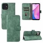 For Blackview Oscal C20 Solid Color Skin Feel Magnetic Buckle Horizontal Flip PU Phone Case(Green)
