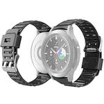 For Samsung Galaxy Watch4 40mm / 44mm Silicone Strap Watch Band(Black)