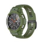 For Samsung Galaxy Watch4 Classic 42mm TPU Integrated Sport Strap Watch Band(Army Green)