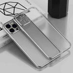 For iPhone 13 Pro Max Electroplated Frosted Phone Case (Silver)