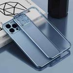 For iPhone 13 Pro Max Electroplated Frosted Phone Case (Sierra Blue)