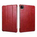 ICARER Smart Ultra-thin Tablet Protective Leather Case For iPad mini 5(Red)