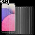 50 PCS 0.26mm 9H 2.5D Tempered Glass Film For Samsung Galaxy A33 5G