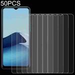 50 PCS 0.26mm 9H 2.5D Tempered Glass Film For vivo Y20 2021
