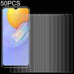 50 PCS 0.26mm 9H 2.5D Tempered Glass Film For vivo Y51a