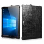 For Microsoft Surface Pro 4 / 5 / 6 / 7 ICARER Crocodile Texture Tablet Protective Leather Case(Black)