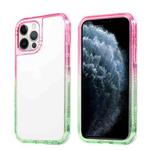 Gradient PC Phone Case For iPhone 13 Pro Max(Pink Green)