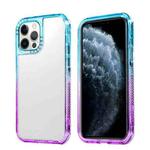Gradient PC Phone Case For iPhone 13 mini(Sky Blue Purple)