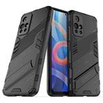 For Xiaomi Redmi Note 11 China Punk Armor 2 in 1 PC + TPU Shockproof Phone Case with Invisible Holder(Black)